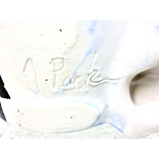 Danish Postmodern Studio Ceramic Candlestick by Jesper Packness, 1980s For Sale - Image 6 of 7