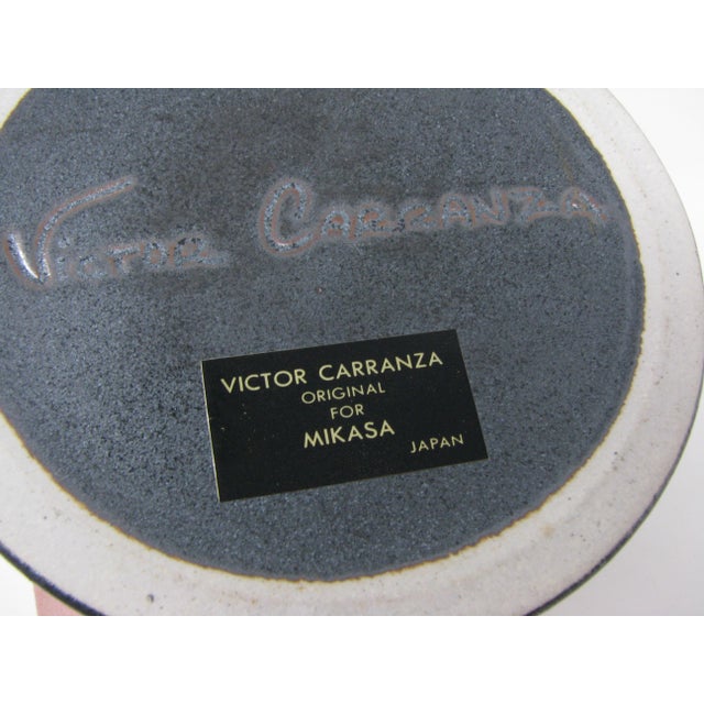 Vintage Victor Carranza for Mikasa Metallic Gunmetal Gray Cone Vase For Sale - Image 11 of 11