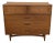 1960s Bassett Mayan Mid-Century Modern Highboy Dresser. Vintage For Sale