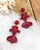 Contemporary KOÏ, Pendant earrings, Red, Clip For Sale - Image 3 of 6