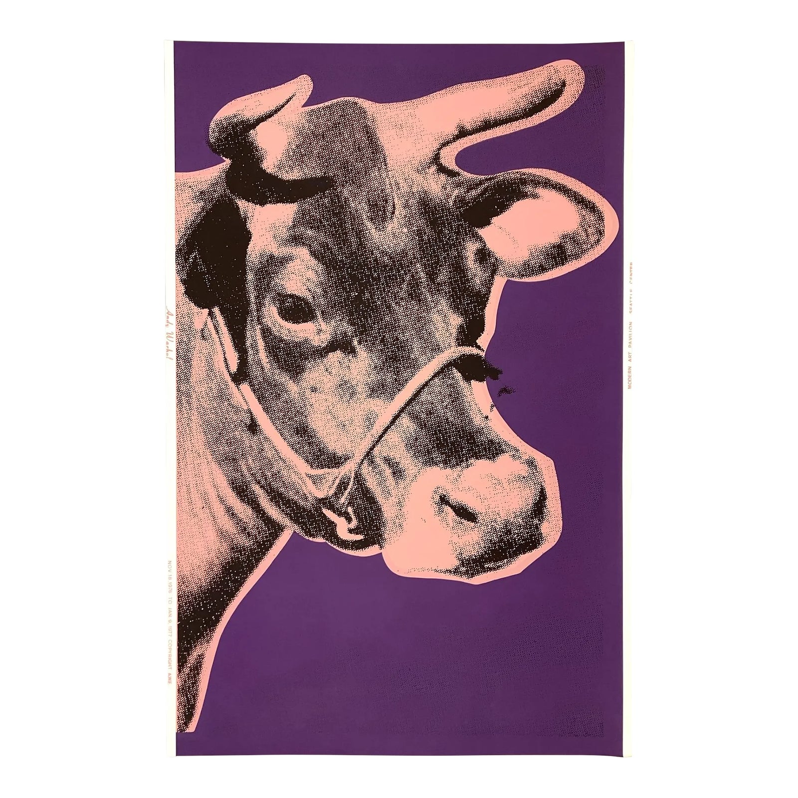 Andy Warhol Cow (Pink and Purple) 1976 Modern Art Pavilion