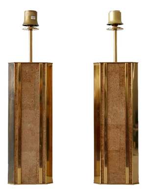 Mid-Century Monumental Table Lamps from Vereinigte Werkstätten, Germany, Set of 2