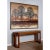 Stunning large scale Mid-Century Modern tree grove landscape painting. The lovely brown, beige and burnt orange painting...