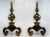 Black Baroque Bronze Andirons, Set of 2 For Sale - Image 8 of 8