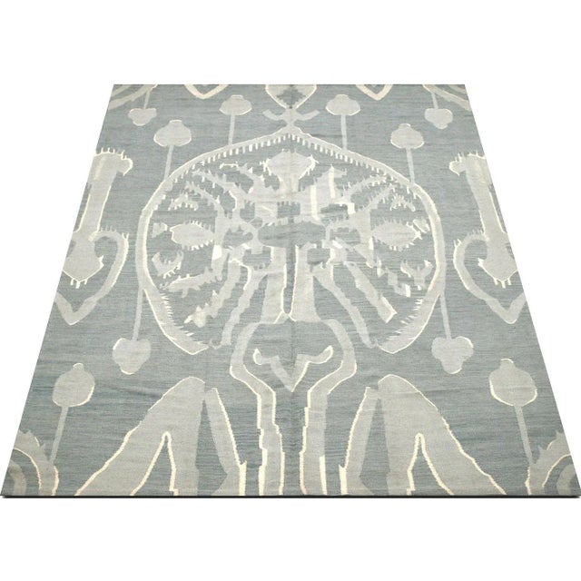 Contemporary Ikat Design Kilim For Sale - Image 4 of 5