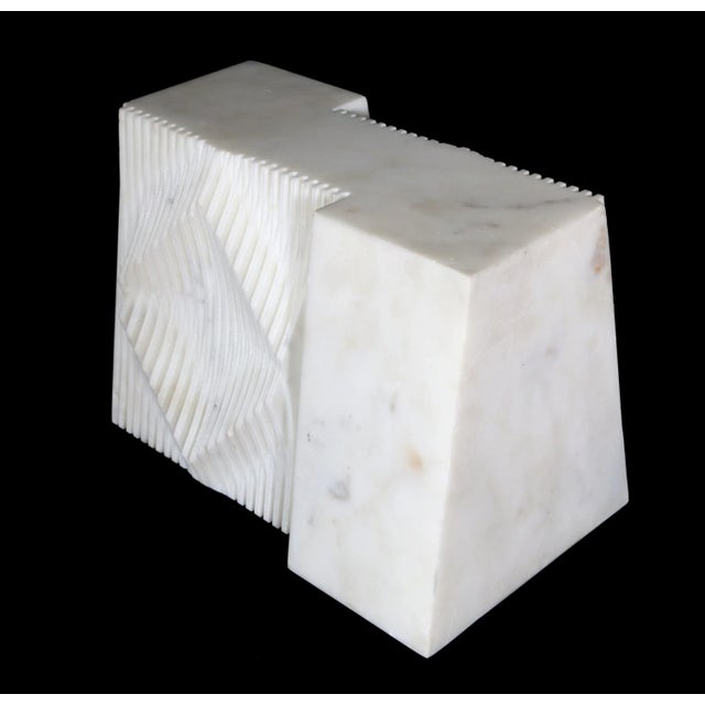Modern White Marble Sculpture Chairish