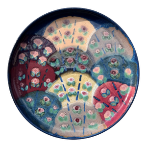 Late 20th Century Decorative Ceramic Charger by Susan DeMay