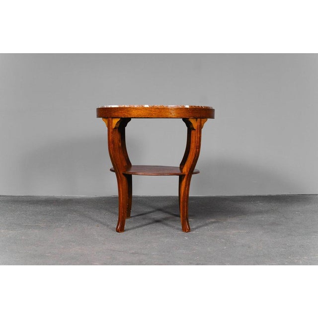 Art Nouveau Side Table in Oak For Sale - Image 4 of 18