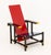Wood Gerrit Rietveld X Cassina "Red and Blue" Armchair For Sale - Image 7 of 10