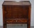 Wood 19th Century Dutch Marquetry Inlaid Side Table with Tambour Fronted Door For Sale - Image 7 of 13