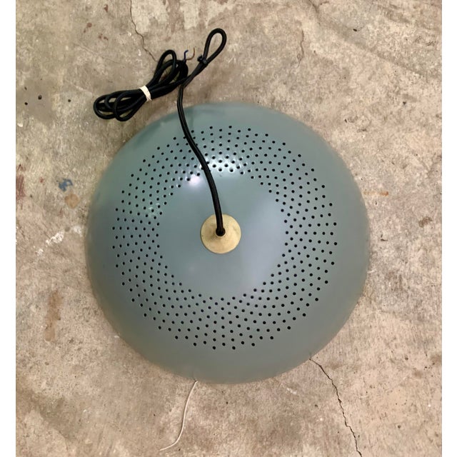 Greige 1960s Swedish Pendant Lamp For Sale - Image 8 of 9