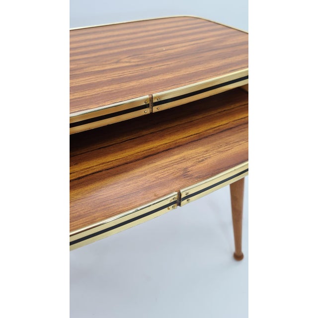 Wood Vintage Nesting Tables, 1960s, Set of 2 For Sale - Image 7 of 10