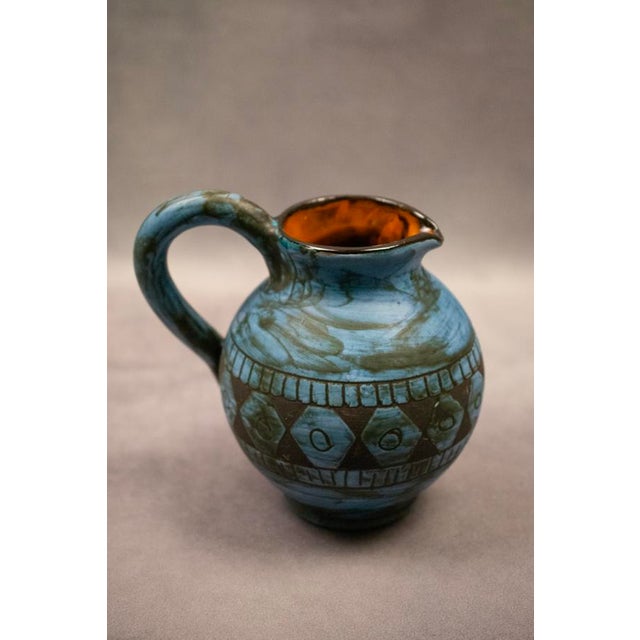 Mid-Century Modern Glazed Earthenware Pitcher by Jérôme Massier Fils / Alain Maunier, Vallauris, France, 1960-1980 For Sale - Image 3 of 18