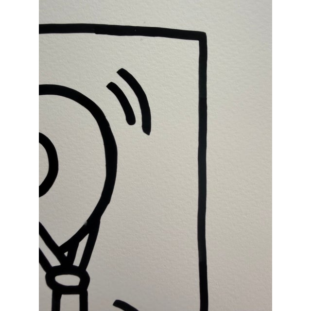 Keith Haring (1958-1990), Dj 84, 1983, Copyright Keith Haring Foundation, Licensed by Artestar New York, Printed in the Uk For Sale - Image 10 of 11
