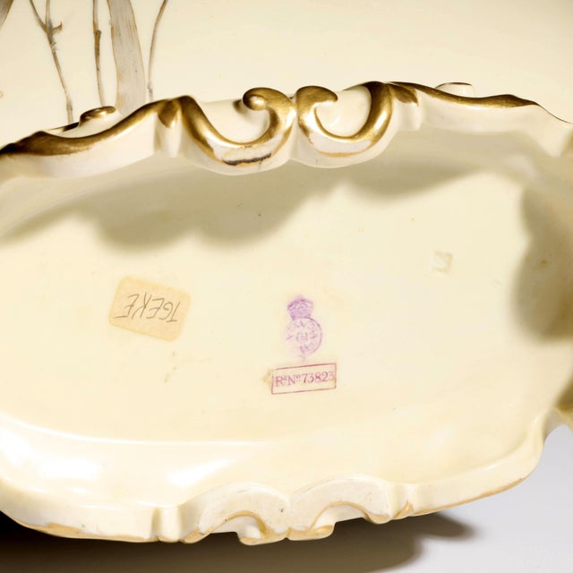 Large Porcelain Moon Vase Charles Henry Clifford Baldwyn for Royal Worcester For Sale - Image 10 of 18