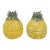 Currey & Company Ceramic Pottery Pineapple Canisters Centerpieces, a Pair For Sale