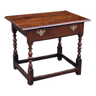 Antique George I Walnut Lowboy Side Table, 1720 For Sale