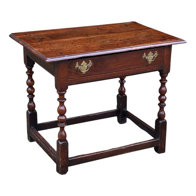 Antique George I Walnut Lowboy Side Table, 1720 For Sale