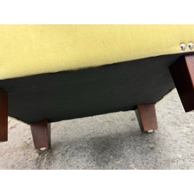 Ballard Designs Mohair Ottomans, Pair For Sale - Image 12 of 12