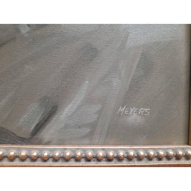 Contemporary Late 20th Century Chuck Meyers Original Oil Painting, Contemporary Chicago Plein Air Landscape For Sale - Image 3 of 4