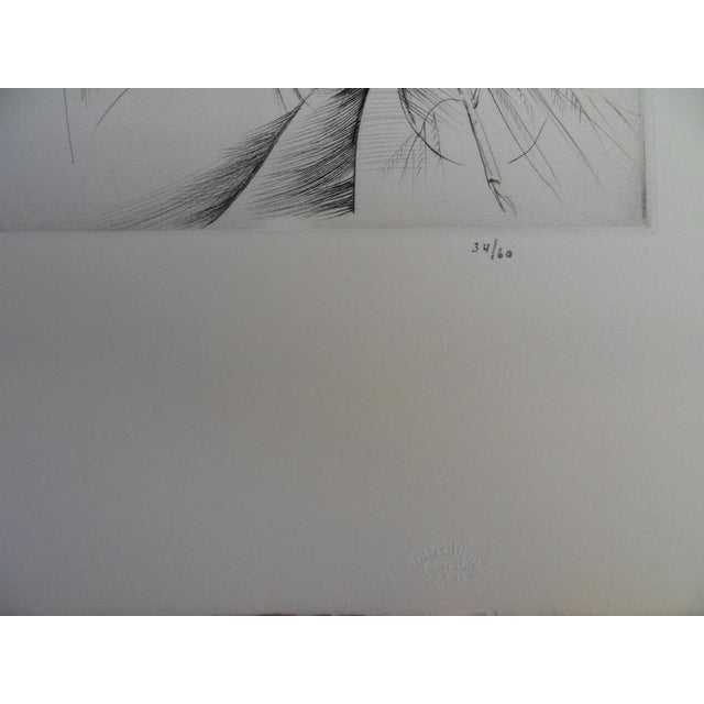 Mily Possoz, The Girl with the Bouquet, Original Engraving For Sale - Image 8 of 9