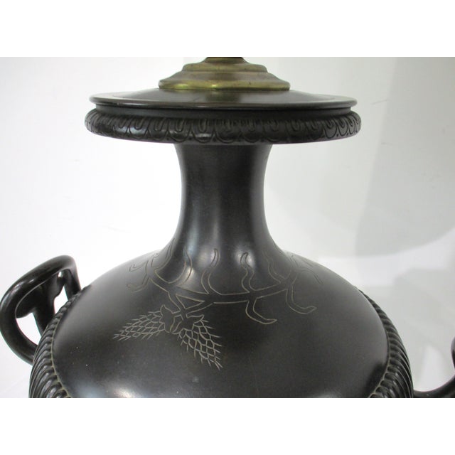 Asian Style Asian Bronze Meiji Period Styled Table Lamp For Sale - Image 4 of 12
