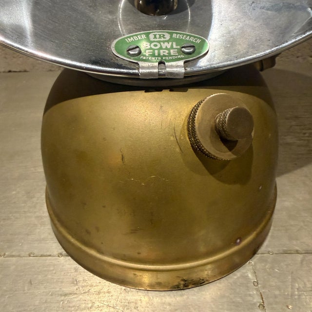 For your consideration, a vintage Bialaddin Bowl Fire paraffin heater, likely dating from the 1950s. It features a...