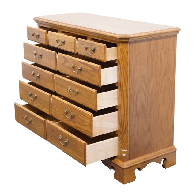 Wood Thomasville Furniture Forecast Collection Solid Oak Contemporary 54" Buffet Cabinet 12221-110 For Sale - Image 7 of 15