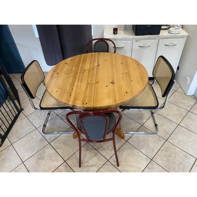 Vintage Extensible Dining Table, 1970, Set of 3 For Sale - Image 11 of 18