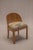 Elegant French Art Deco side chair dating from the 1930s–1940s, featuring a beautifully curved wooden backrest and a...