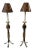 Maitland Smith Lamps With Marble, Brass, and Steel - a Pair For Sale
