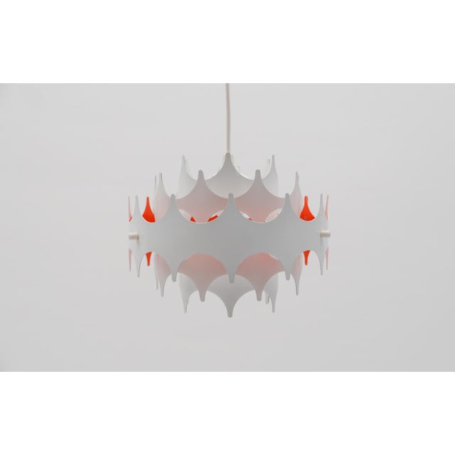 Mid-Century Modern Space Age Brutalist Pendant Lamp from Doria Leuchten, Germany, 1960s For Sale - Image 3 of 13