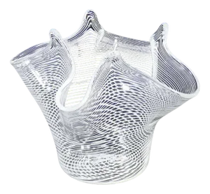 Blown Glass Vase, Fazzoletto Model