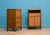 Mid-Century Modern Vintage Art Deco Style Teak and Walnut Effect Bedside Cabinets, 1950s, Set of 2 For Sale - Image 3 of 8
