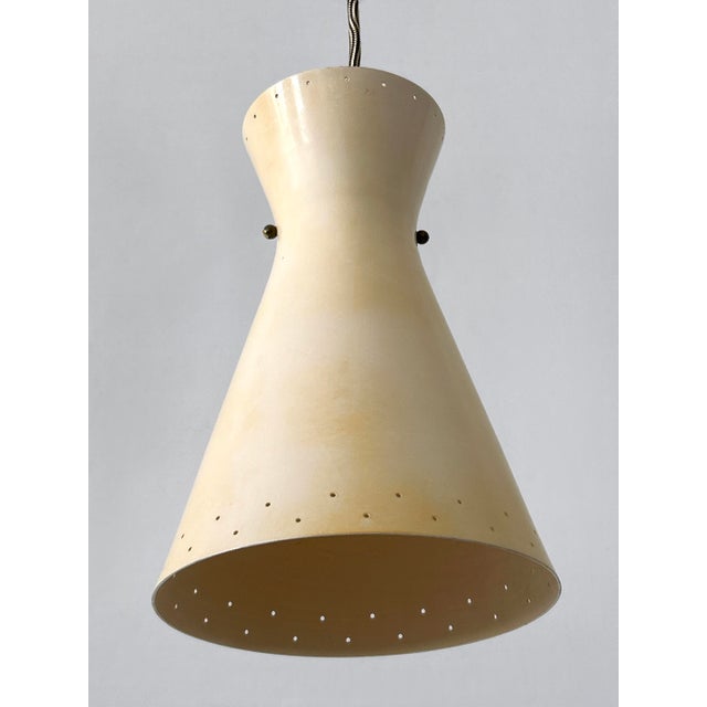 Mid-Century Pulley Diabolo Pendant Lamp attributed to Vereinigte Werkstätten, Munich, 1950s For Sale - Image 15 of 18