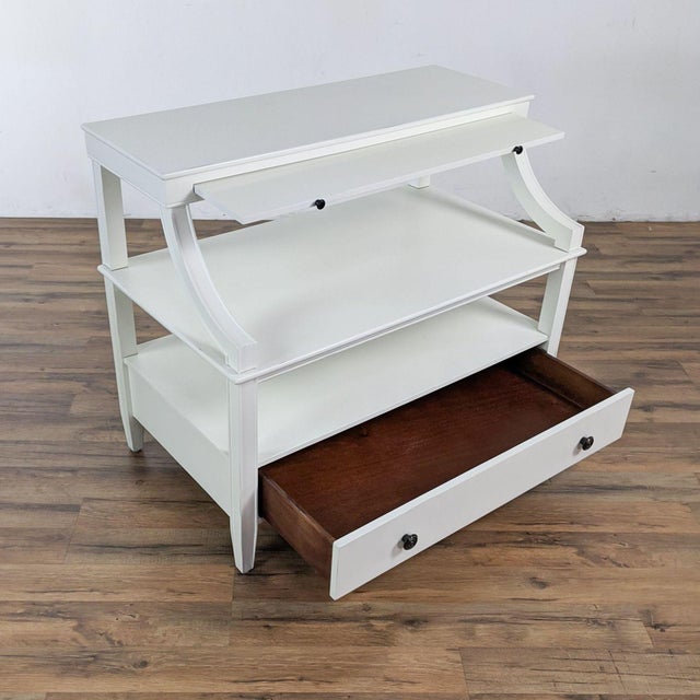 Cool sidney open side table Ballard Designs Sidney Open Side Table Chairish