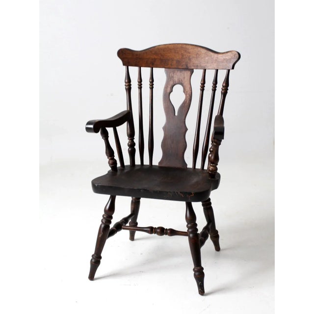 Mid-Century Nichols & Stone Wooden Arm Chair For Sale - Image 12 of 12