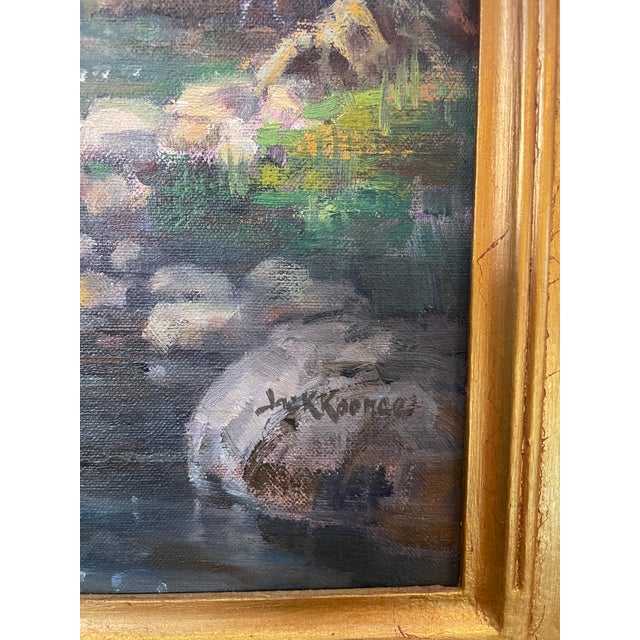 2000 - 2009 Original Oil of an Elk on Board by Jack Koonce Entitled “East Fork Bull” Circa 2003 Usa For Sale - Image 5 of 10