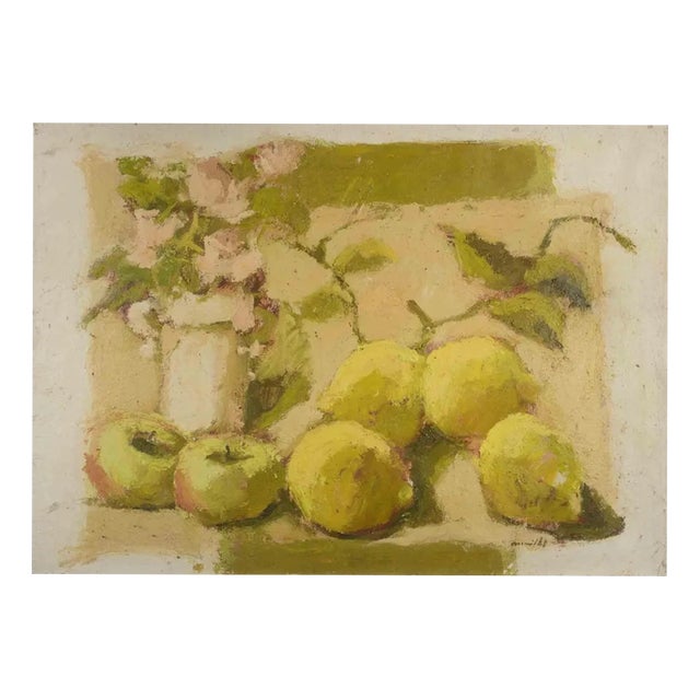 Franco Marzilli, Still Life, Oil Painting, 1970s For Sale