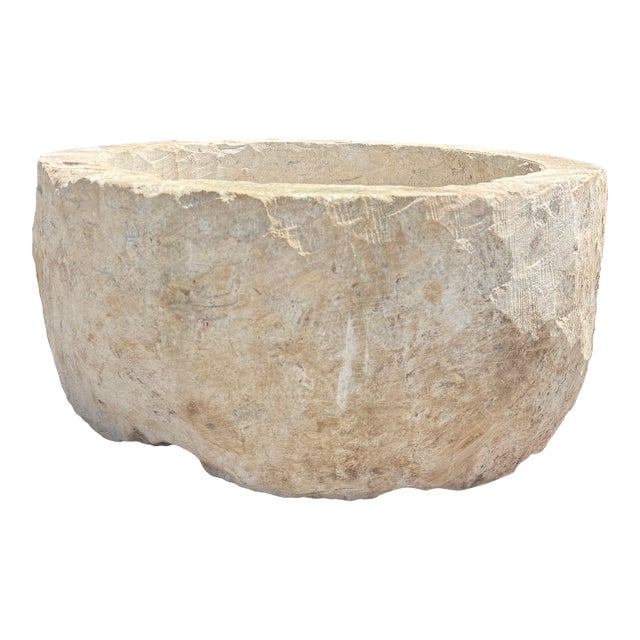Antique Limestone Trough 5926c For Sale