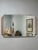 Early 20th Century Art Deco Peach Glass Etched Wall Mirror With Figural Design For Sale - Image 5 of 5