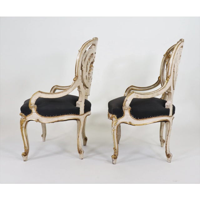 Early 20th Century Early 20th Century Louis XIV Style Fauteuil Armchairs by Maison Jansen For Sale - Image 5 of 13