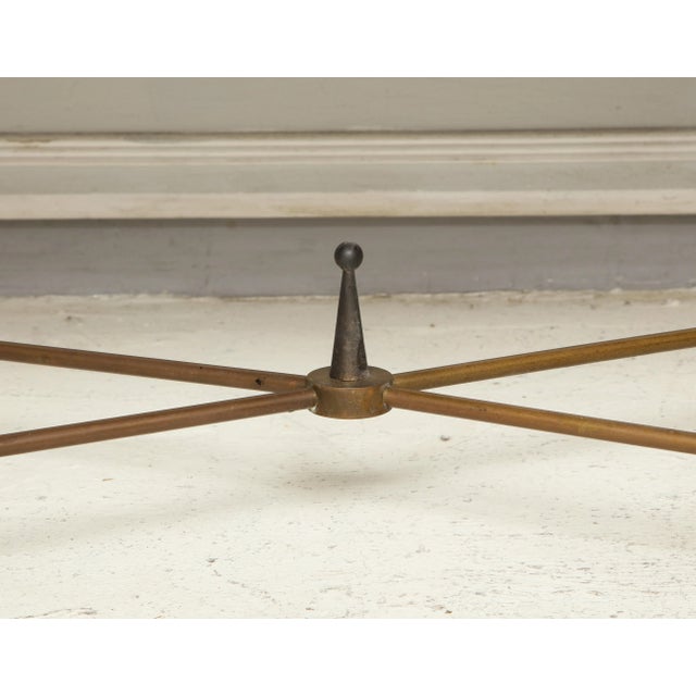 Bespoke Bronze and Iron Coffee Table Inspired by Gilbert Poillerat For Sale In New York - Image 6 of 6