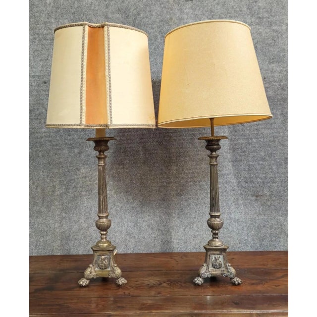 Table Lamps in Bronze, Set of 2 For Sale - Image 11 of 11