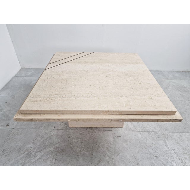 Vintage Travertine Coffee Table, 1970s For Sale - Image 6 of 10