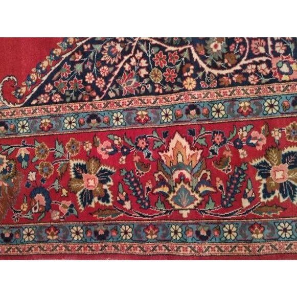Persian Antique Persian Kashan Rug, 11'2" X 14'6" For Sale - Image 3 of 5