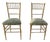 Brass Faux Bamboo Chairs, 1960s, Set of 2 For Sale