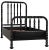 NOIR Bachelor Bed, Twin, Hand Rubbed Black For Sale - Image 10 of 10