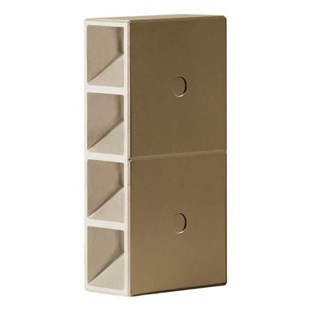 Aluminium Champagne Painted Tsai Table Lamp by Mario Tsai for Cassina For Sale