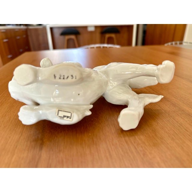 Vintage Porcelain "Blanc De Chine" Foo Shi Dogs by Fitz and Floyd For Sale In San Diego - Image 6 of 6